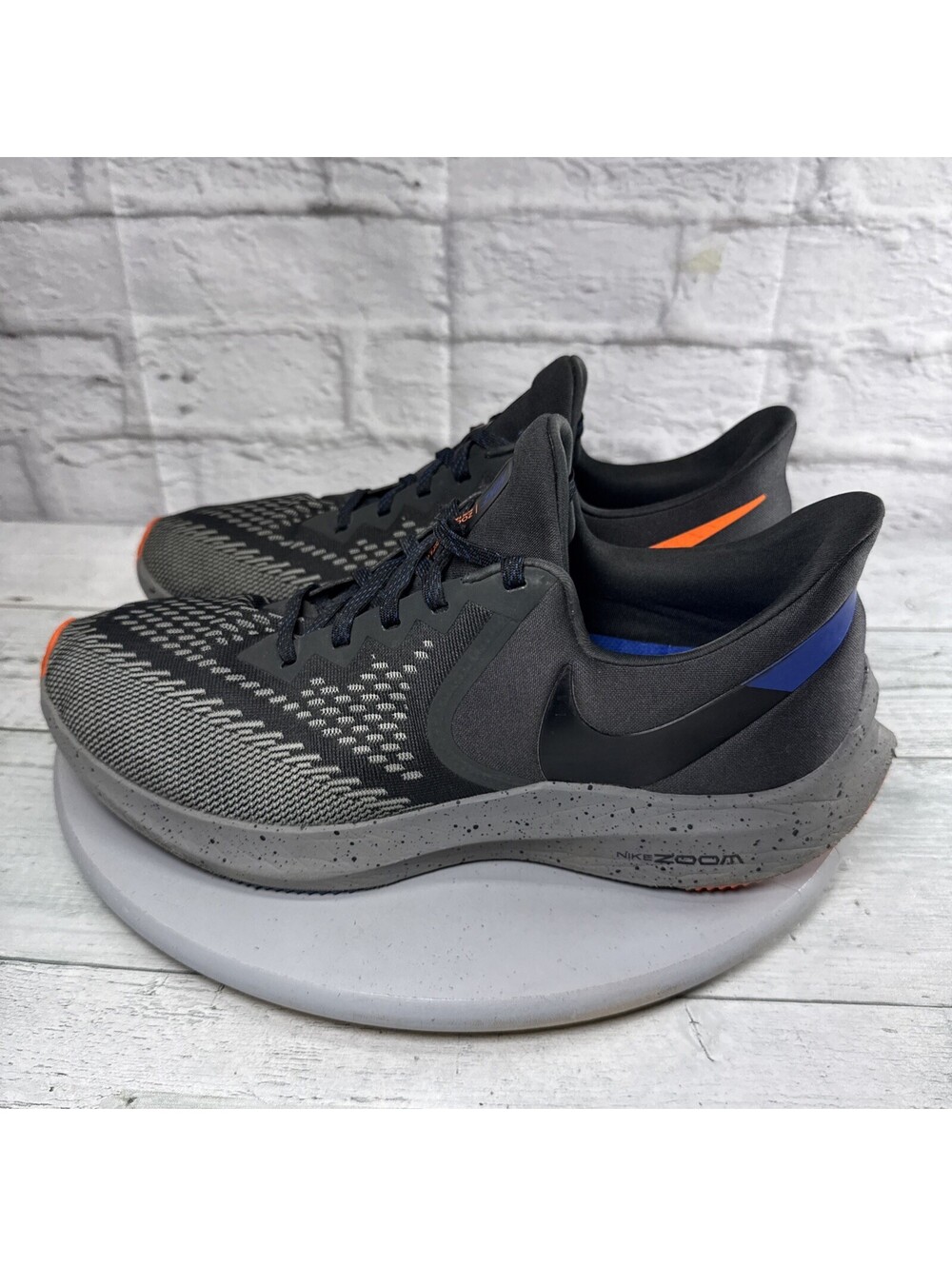 Nike Air Zoom Winflo 6 Marathon Running Shoes Black CU4834-001 Men’s US 11